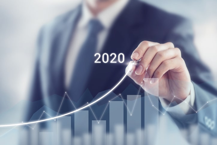 a growth seen in the year 2020