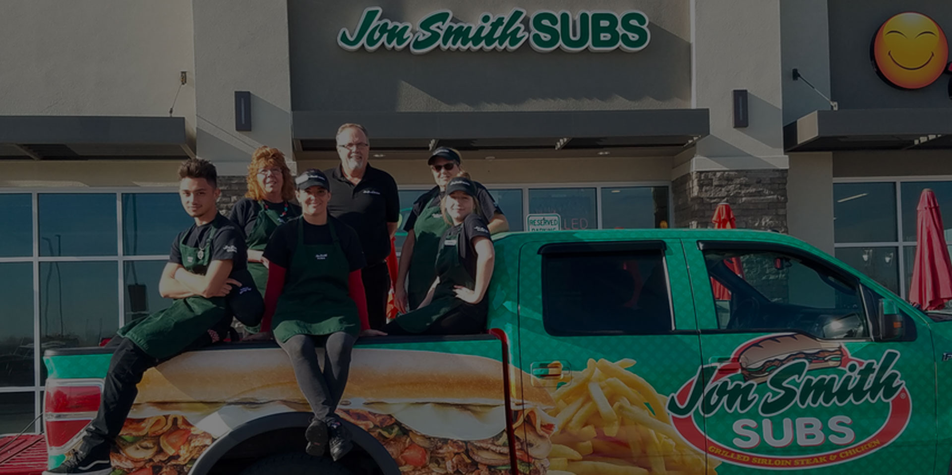a team of Jon Smith Subs franchise employees